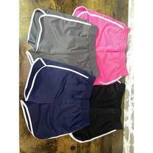 NEW! Aikuco 4 Packs Girls Athletic Soccer Running Active Dolphin Shorts 10-12Y